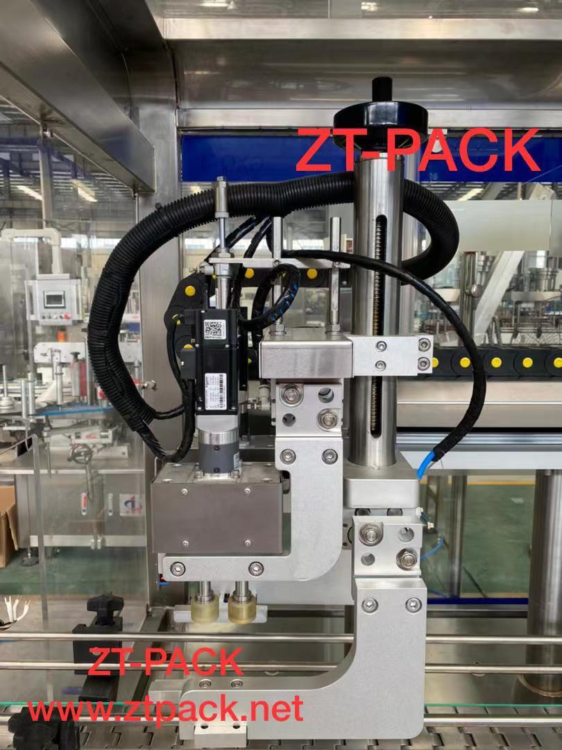 Tracking Capper für Kunststoffkappen-Verschlusssiegelmaschine - Flaschenhals-Take-Cap-System